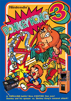 Donkey Kong 3 arcade artwork